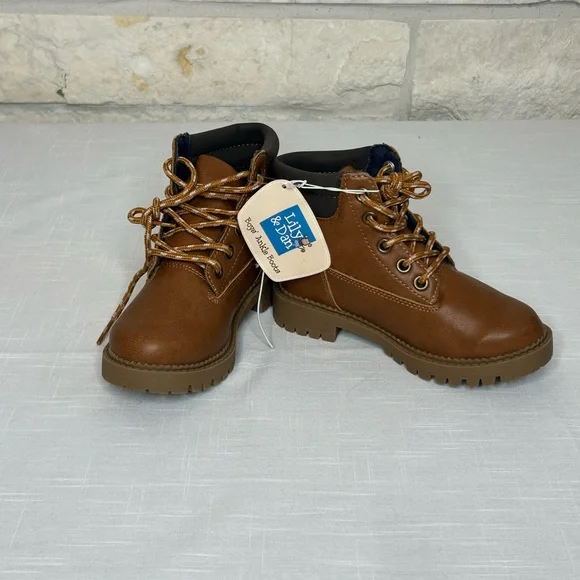 Lily and Dan NWT Children’s Ankle Work Boots Size 11/12 - Picture 2 of 7